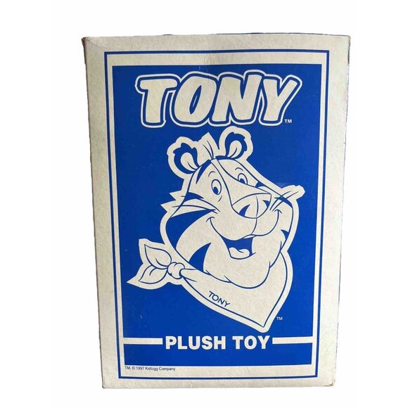 Tony the Tiger 1997 Kellogg Frosted Flakes 8" Plush Toy in Original Box Vintage - Picture 4 of 11